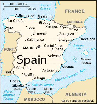 Mapa de Espaa (Spain)